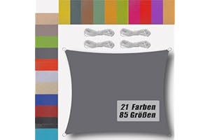 Ufamiluk sonnensegel wasserdicht rechteckig 1.5x2.5m sonnensegel Balkon Regenschutz 95% UV Schutz Windschutz Überdachung Plane für Garten Terrasse Outdoor Camping Patio Schwimmbad Grau