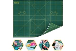 Self Healing Cutting Mat A0, 36" x 48" Fabric Cutting mat Double Sided 5-Ply Craft Cutting Board for Sewing,Crafts,Fabric, Quilting, Scrapbooking Projects, Green/Green-Shiny Merry