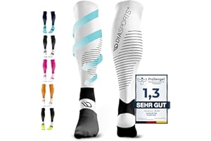 ‎DIASPORTS Diasports RUNSTARS Kompressionssocken für Sport, Laufen, Marathon und Triathlon | RUNSTARS Premium Kompressionssocken mit gleichmäßiger Kompression und verstärkter Ferse für Damen und Herren