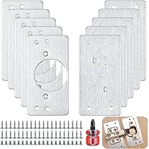Cabinet Hinge Repair Plate Hinge Side Plate Repair Tool Kit With Mounting Screws - View #6