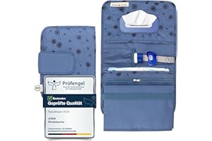Jubi® Borsa per Pannolini con Fasciatoio per il Cambio in Viaggio, Beauty Case Pannolini e Trousse per il Cambio die Neonati con Spazio Extra – Borsa Pannolini Piccola