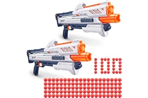 XSHOT Chaos Orbit Blaster (Lot de 2 + 100 fléchettes) par ZURU, X-Shot White Dart Ball Blaster, Toy Blaster, Easy Reload, Rapid Fire Power, Quick Fast Reload, Jouets pour Enfants, garçons, Adolescents,