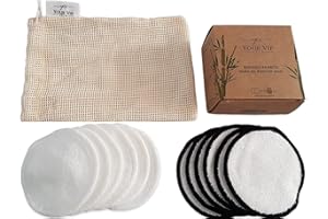 YOUR VIP SKIN® - 12 Dischetti Struccanti Lavabili - 12 Dischetti Struccanti Lavabili in Bambù - Morbidi Dischetti Struccanti Riutilizzabili in Bambù - cotone organico di bambù - Cuscinetti Struccare