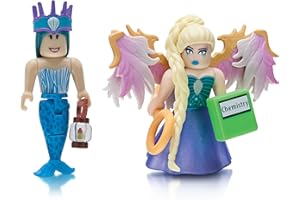 Roblox Kolekcja celebrytów - Neverland Lagoon: Crown Collector + Royale High School: Enchantress Two Figure Bundle [Zawiera 2 ekskluzywne wirtualne przedmioty]