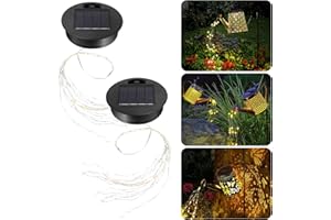 Apritsce Solarleuchten Ersatzteile,2 StüCk Ersatz Solarmodul für Gartenleuchten,Wasserdicht Solar Ersatzdeckel 8cm,Solar Deckel für Außen,Garten,Decor