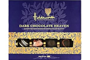 Holdsworth Chocolates Luxury Classic - Handmade Truffles Heaven Dark Chocolate Assortment - 160g