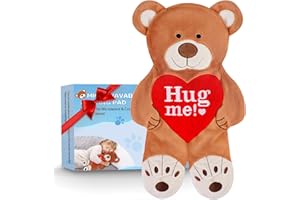 RONSTONE Cuscino Riscaldante Microonde - Cuscino Riscaldabile Inodore - Cuscino Termico Microonde - Cuscino Riscaldante - Borsa Termica Microonde Semini Riscaldanti - Orso Bruno