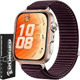 Rongep Huawei Watch Fit 4/4 Pro/Fit 3 ile Uyumlu Mountain Loop Kordon 1. Sınıf Dokuma Kumaş Metalik Bağlantılı Fıt 4 Kayış Pr