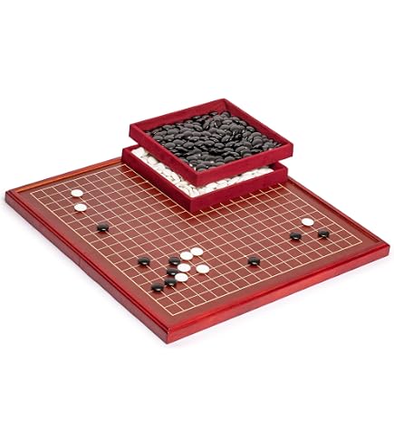 Go Masters - Entry-Level Go Set - Wood Board (13x13 and 9x9