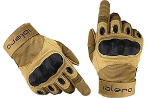 Islero Heavy Duty All Weather Motorbike Motorcycle ATV paintball outdoors sports Full Finger Gloves Carbon Fiber Knuckle Hiking Climbing Racing Riding Cycling Gloves