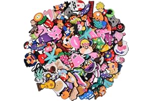 Tibapla Stili Casuali Charm Decorativi, 20 Pezzi Animato Crocs Charms Accessori, Accessori per la Decorazione del Scarpe, Colori e Stili Casuali Fibbia Della Scarpa per Bambini, Adolescenti e Adulti
