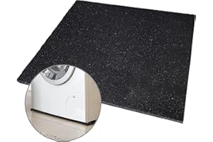 MARIO10 Anti Vibration Mat Washing Machine 60 x 60 x 2 cm. Rubber Mat For Vibration Insulation Shock Absorbing Mat Noise Reducing Floor Matting Floor Protection