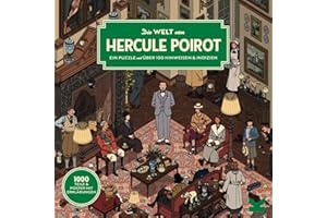 Laurence King-Le Monde d'Hercule Poirot Puzzle de 1000 pièces, Small