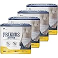 Friends Premium Adult Diapers Pants Style - 40 Count (Double Extra Large) with odour lock, Unisex, Leakproof, Elastic Waist and Anti-Bacterial Absorbent Core - Waist Size 34-65 Inch; 86-165 cm