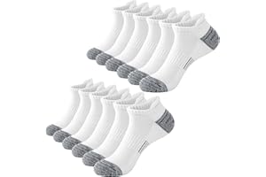 inaWarm 6 Paar Sneaker Socken Damen 35-42, Füßlinge Baumwolle Sportsocken Kurz Damen, Gepolsterte Atmungsaktiv Laufsocken für Laufend, Outdoor, Reisen