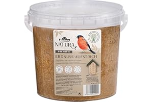 Dehner Natura Premium Nourriture pour Oiseaux Sauvages, pâte à Base de cacahuètes, Beurre de cacahuète en Seau, Aliment énergétique pour Toute l'année, 2 kg