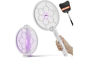 COBUS RAPIZZ Elektrische Fliegenklatsche Akku - 3in1 Funktion & Gratis Mückenklatsche I Extra Stark I Mosquito Bat Fly Swatter Elektronische Elektro Fliegenklatschen USB & Elektrischer Mücken Schläger
