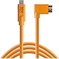 Tether Tools USB-C a 3.0 Micro-B Right Angle 4.60 m Orange