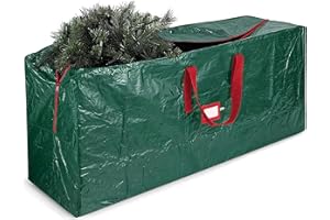 OCAFOX Sac de rangement pour sapin de Noël – Convient aux sapins artificiels jusqu'à 7,5 pieds de haut – Poignées renforcées durables, double fermeture éclair – Grand sac pour sapin de Noël