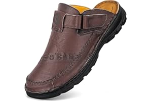 GURGER Zoccoli Uomo Pelle Sandali Estivi Traspirante Leggero Sabot