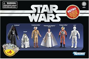 Star Wars Retro Collection Star Wars: A New Hope Episode IV, 6-pack med actionfigurer på 9,5 cm för samlare