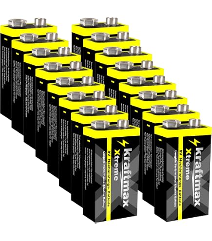 Lithium 9-Volt-Block Batterien - 6F22 für maximale Leistung