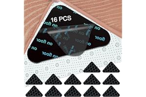 AETHERAURORA 12 Stück Anti Rutsch Teppich Stopper Rutschfest, Teppichstopper, Dreieck Teppich Antirutsch Pads, Rutschfest Und Wiederverwendbar, Waschbar, für Hartholzböden,Teppiche und Matten, Starke Klebrigkeit