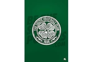 Be The Star Posters Poster con stemma del Celtic FC, formato A3, prodotto con licenza ufficiale