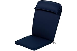 Ptsuker Adirondack Chair Cushion - High Back Patio Chair Cushion for Outdoor Furniture - Outdoor Chair Cushions for Rocking Chairs, Front Porch, Yard and Lawn Furniture - 49" x 22" Blue
