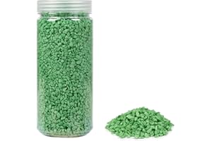 HEKU 30332-17: gránulos decorativos color verde, 750 g, en bote resellable