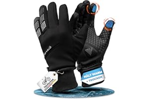 ‎MIVELO MIVELO Fahrradhandschuhe Herren & Damen - Wasserabweisend & mit Ergo-Pad I Touchscreen fähige Handschuhe I Winterhandschuhe & Übergangshandschuhe I Gloves
