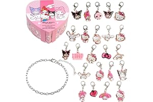 Get Trend Hello Kitty Sanrio Advent Calendar 2025 Girls Teens, Jewellery Christmas Countdown Calendar, Kawaii Bracelet & Charms, Xmas Anime Gifts (Pink Hello Kitty)
