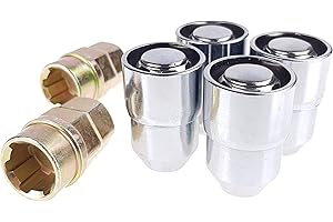 C CARBONADO Felgenschloss 4x Radmuttern M12x1,25 39mm Geschlossen SET Kompatibel mit Infiniti Nissan Suzuki