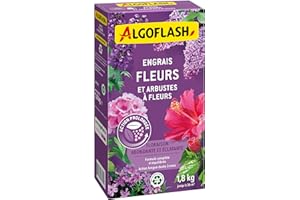 Algoflash Engrais Fleurs et Arbustes à fleurs, Action prolongée - 1,8 kg