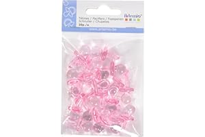 ARTEMIO Youdoit- Mini Chupetes de plástico rosa