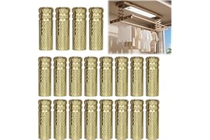 NineSSJLY 20 Stück M8 Messingdübel – Einschlagdübel aus Messing für Beton, Mauerwerk & Vollstein – Spreizdübel Metall Schwerlastdübel für Wandbefestigung – Ø10mm x 28mm Hochwertige M8 Messingdübel – 2