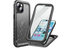 Cozycase Funda para iPhone 13 Impermeable Antigolpes - 360 Grado Completa/Militar/Integral 【2m Anticaida Resistente 】 Carcasa Agua Sumergible Estanca Antipolvo con Protector Camara