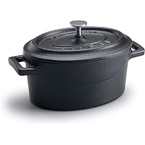 Casseruola Con Coperchio Ovale - Per Anatra Con Coperchio, Induzione Compatibile Casseruola Ghisa 6 Litri - 4