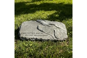 Natudeco Pet Memorial Stone Gifts Puppy Angel Garden Memorial Tombstone Resin Dog Cat Gravestone for Pet Memorial Gifts Pet Loss Gifts(1#)