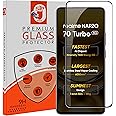 STP FEEL® Premium Tempered Glass Screen Protector Guard Compatible For Realme Narzo 70 Turbo 5G (6.67 Inch, Pack of 1) | Edge to Edge Coverage With Easy to installation kit for Smartphone