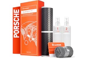 Luxshield Battitacco Auto Antigraffio Pellicola per Porsche Cayenne Coupé 9YB I 2019-2023 - Protezione Accessori Tuning Portiera - Filo A Carbone