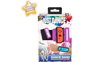 Subsonic - Dance Band officiel Just Dance 2019 - Brassard pour manette JoyCon Nintendo Switch - Bracelet élastique réglable avec emplacement pour Joy-Cons gauche et droit