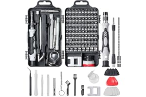 Faireach 125 in 1 Set Cacciaviti Precisione, Kit Cacciavite di Riparazione Portatile per iPhone, iPad, Samsung, Telefono Cellulare, Tablet, PC, Laptop, Orologi, Occhiali, Elettronica