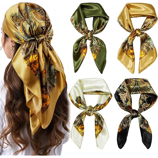 Bandana Floreale 53x53 Cm In Cotone – Sciarpa Multiuso Per Capelli, Fascia, Copricollo – Donna E Uomo