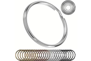 ‎YOUR DAY MATE Schlüsselringe Set, Ø 20 mm Durchmesser, 48 Stück, aus gehärtetem Metall, in Silber, Metall Ringe Schlüsselanhänger, Schlüssel Organisation Autoschlüssel, Haustürschlüssel, Spaltringe O Ring DIY Kit