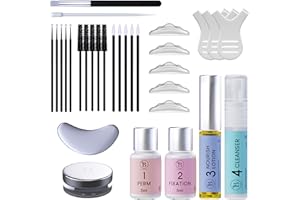 BLOOMORA Laminazione Ciglia Kit Completo, Kit per Lash Lift con durata 6-8 settimane, 15 trattamenti, Set Fai-da-te con Istruzioni, Soluzione Sicura ed Efficace - LK2