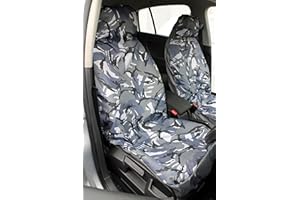 Carseatcover-UK® URBAN GREY Camouflage Camo Waterproof Car Seat Covers - 2 x Fronts