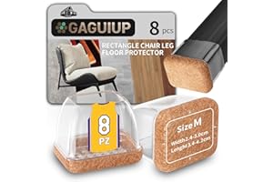 GAGUIUP Protector de furniturefloorprotector，Almohadillas de Fieltro para Muebles, Deslizadores de Silla para taburetes de Bar, Fundas Transparentes para Patas de Silla
