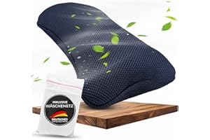 BURADIA Badewannenkissen inkl. Wäschenetz - Ultimativer Komfort und Entspannung mit neuester Air Mesh Technologie - Badekissen für Badewanne mit 4 starken Saugnäpfen - Nacken-/Kopfkissen (dunkelblau)