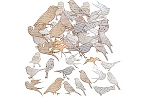 SHANFAA 45 Stücke Vintage Fliege Vogel Aufkleber, Spezielle Geformte Vogel Sammlung Aufkleber für Scrapbooking, DIY Handwerk, Laptops, Junk Journal, Geschenke für Erwachsene, Kind